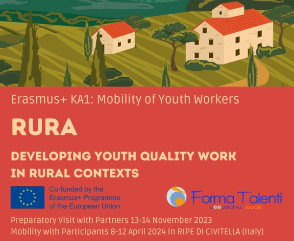 Grafica del progetto RURA – Developing Quality Youth Work in Rural Contexts